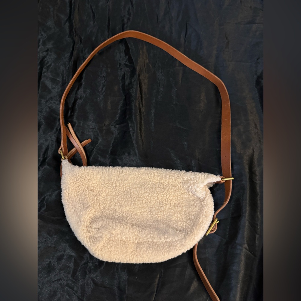 Madewell Cream and Brown Mini Bag
